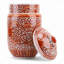 Red Lidded Jar with Floral Band