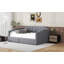 Lit de jour rembourré avec rangement inférieur-305786756