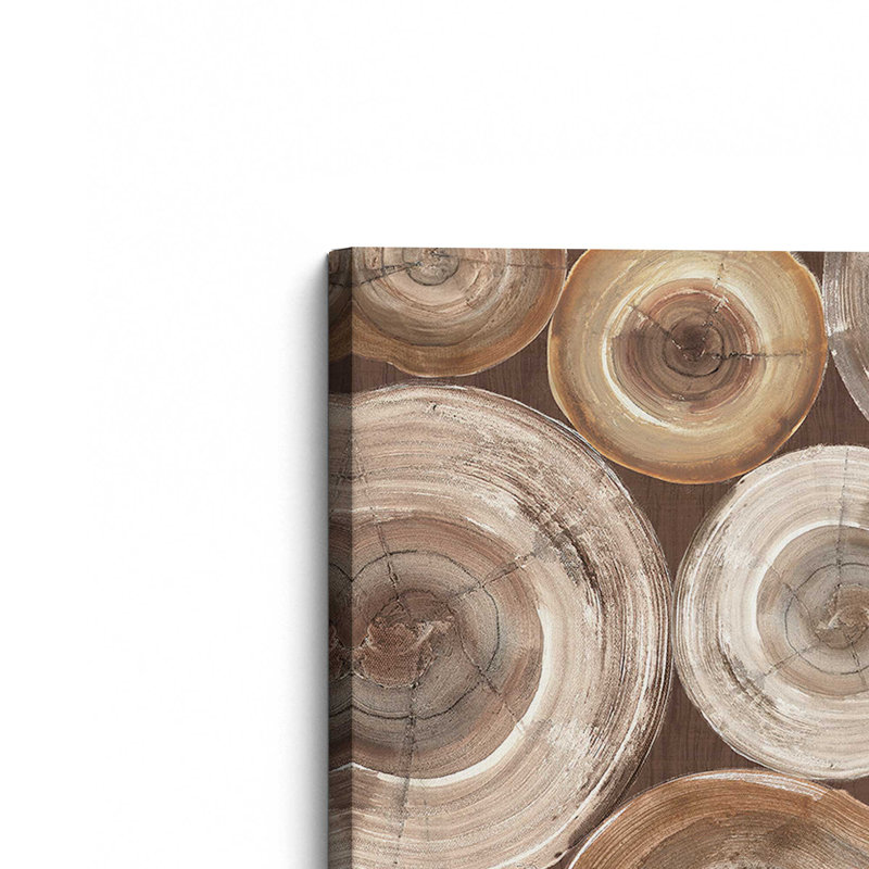 Impression d'échos en bois, 40 po x 60 po, Toile tendue