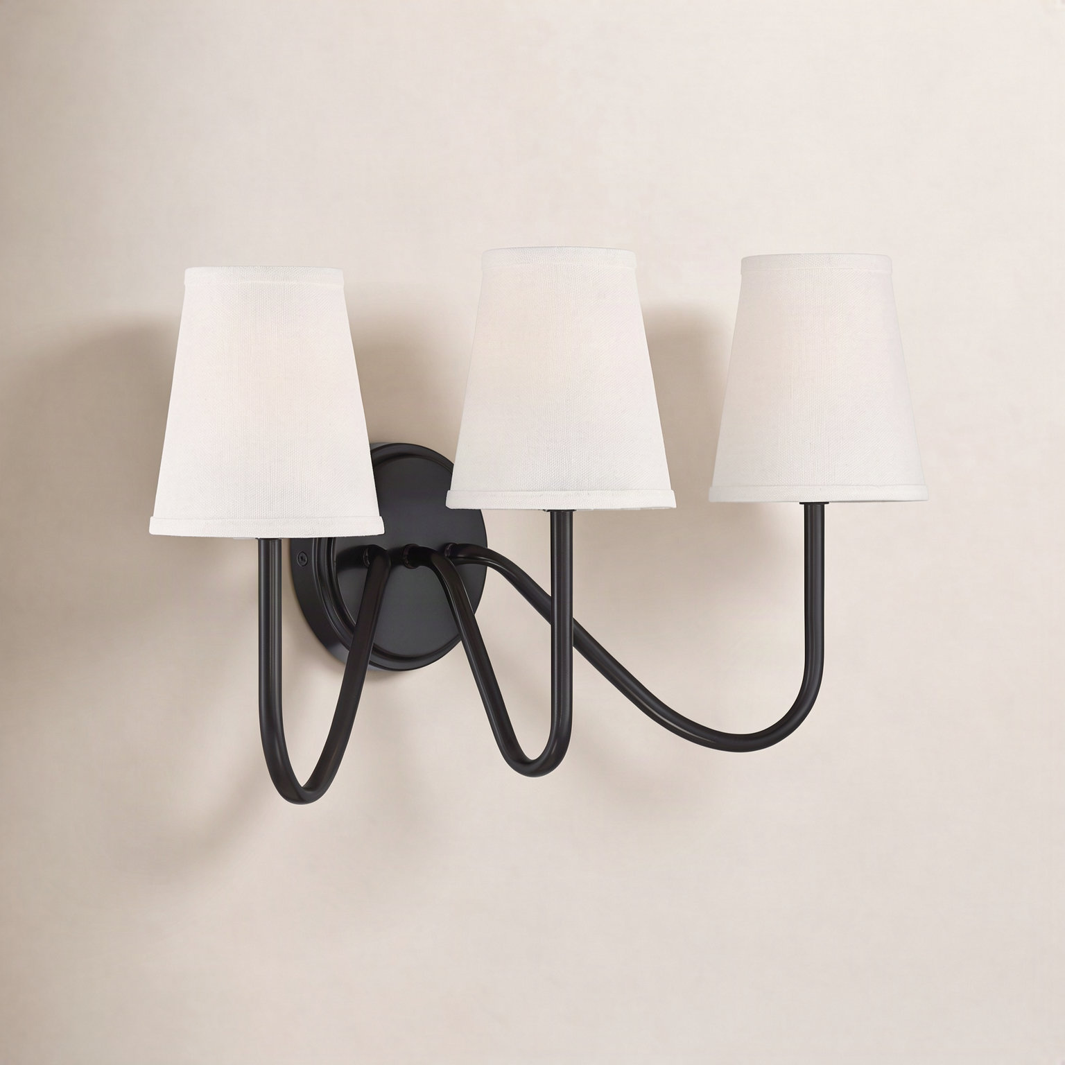 Mariposa 3-Light Dimmable Armed Sconce, Oil Rubbed Bronze