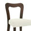 Ensemble de 2 chaises de salle à manger sans accoudoirs de style classique-moderne avec sièges rembourrés, structure en bois d'hévéa robuste-431248829