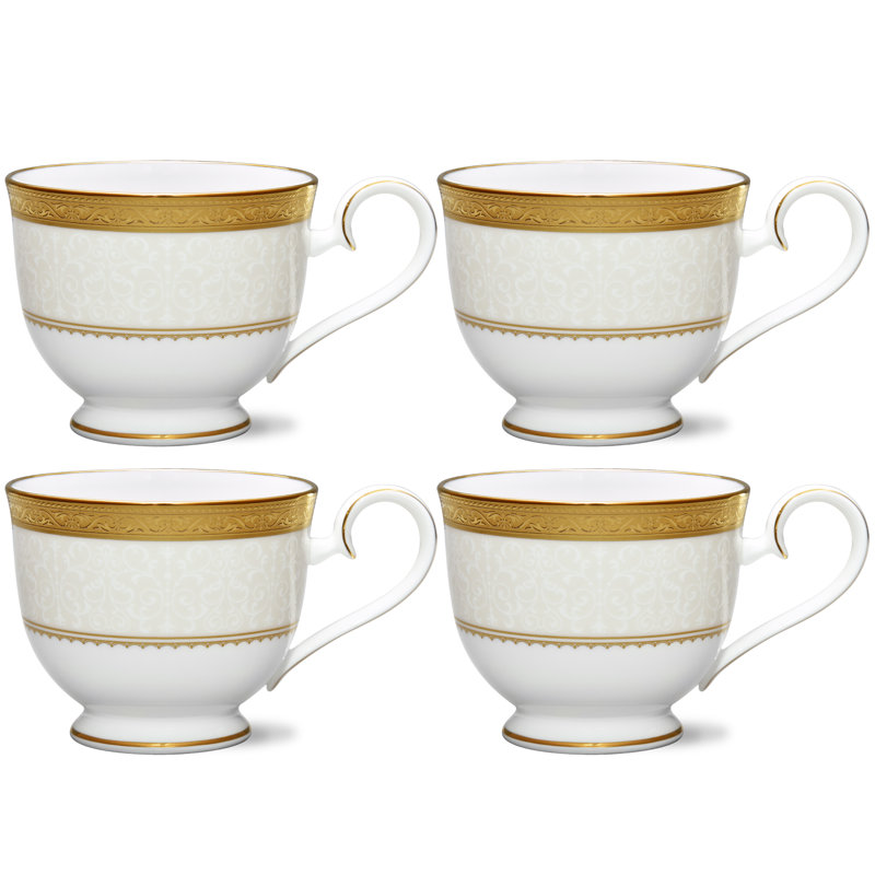 Ensemble de 4 tasses Noritake Odessa, 7 3/4 oz, Or