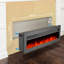 tempered glass panel Electric Fireplace-104850955