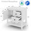 Base de meuble-lavabo simple 30 po seulement, lavabo vasque non inclus, tablette ouverte-116619165