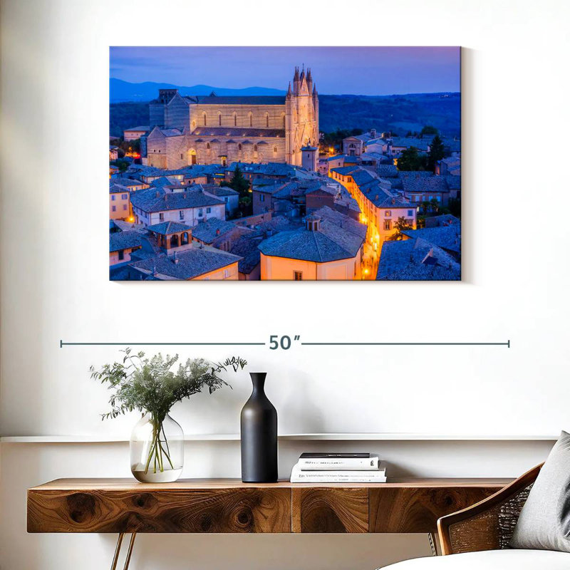 Nicci Orvieto, heure bleue, H 26 po x l 39 po