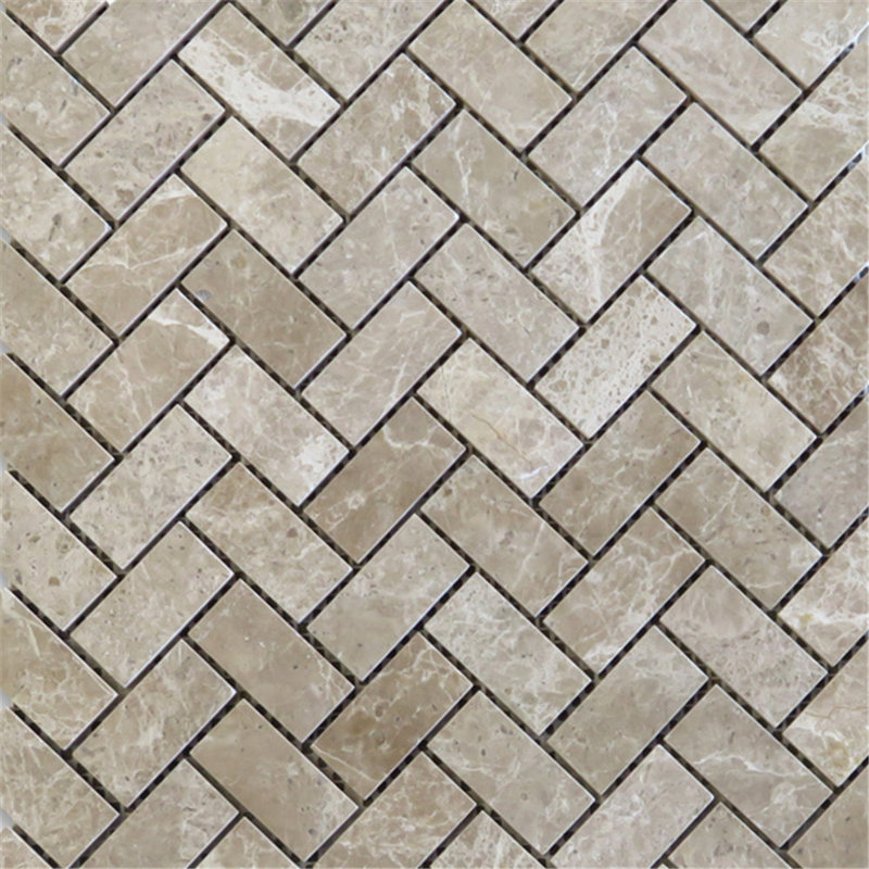 Emperador Light Marble 12" x 11" Floor Use Tile