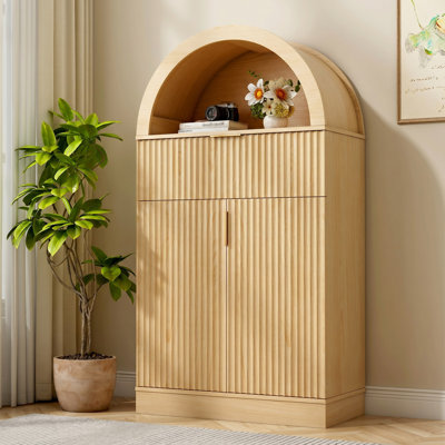43.7" Tall Fluted 2 - Door Accent Cabinet
