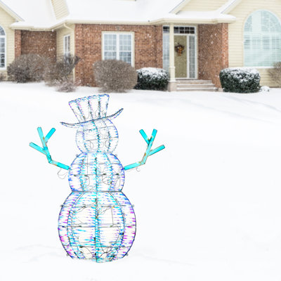 Le bonhomme de neige irisé pré-éclairé 48 "The Holiday Aisle®