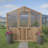 8 ft. W x 12 ft. D Cedar Wood Greenhouse
