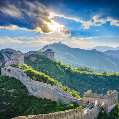 La Grande Muraille de Chine. - Photographie sur toile tendue