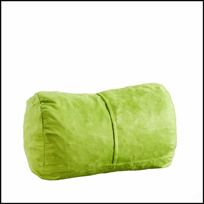 Michael 4 Foot Cylindrical Suede Bean Bag, Soft High-Density Foam, Removable Cover, Perfect For Modern Living Spaces