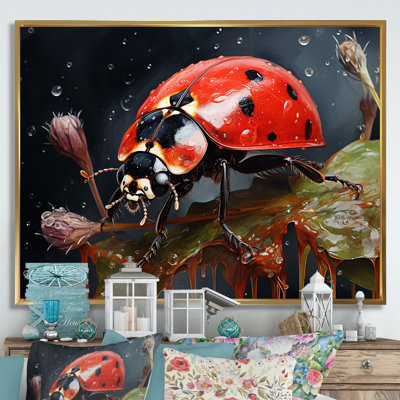 " Curious Ladybug Crimson Serenity III "