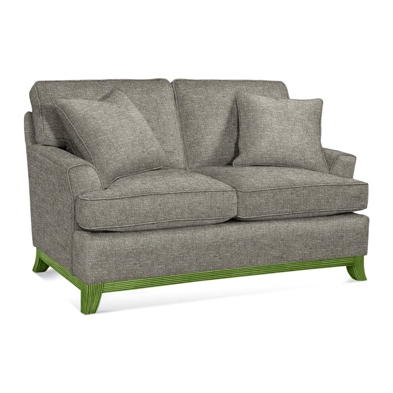 Oaks Way Upholstered 60'' Loveseat, Basic Gray; 0317-83, Willow