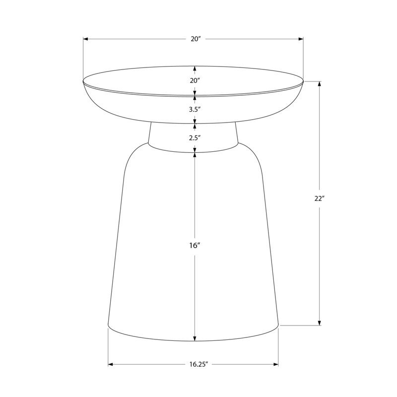Table d'appoint tambour moderne en métal chromé - Table d'appoint multifonctionnelle, table de bout et table de chevet avec texture martelée pour le salon et la chambre à coucher
