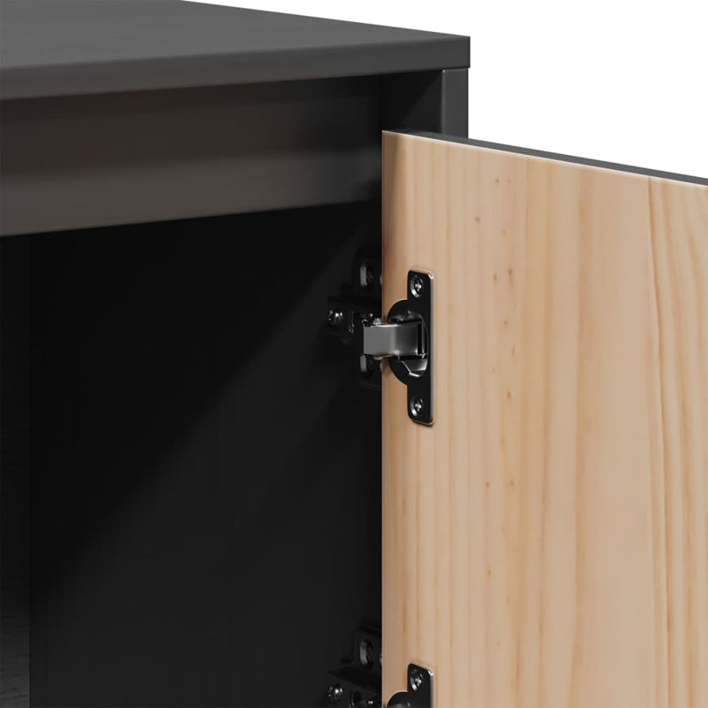 Jete 110.5cm Solid Wood Sideboard, Grey