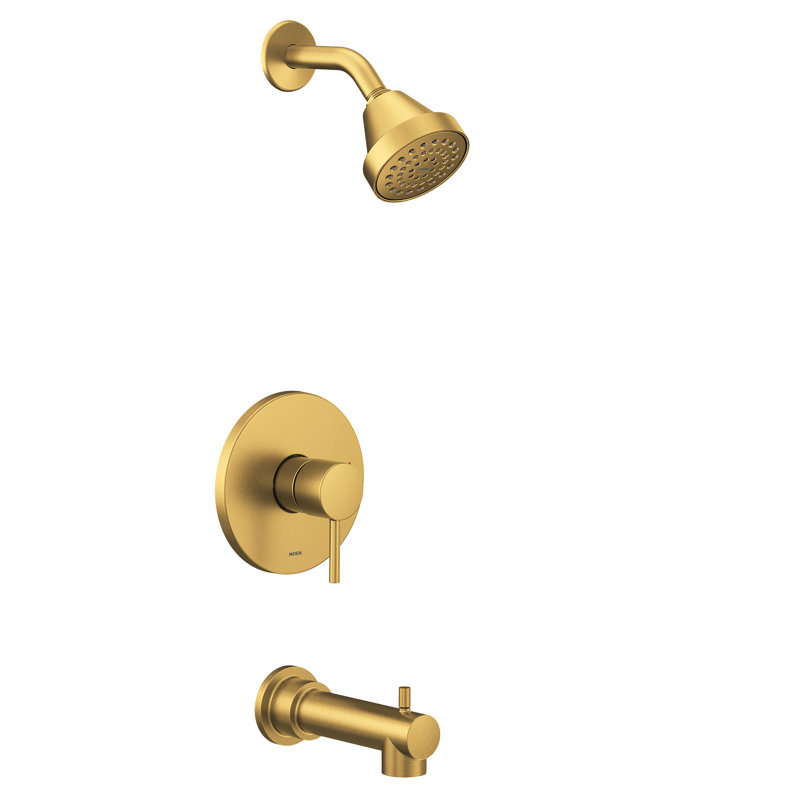 Align Tub and Shower Faucet, Brushed Gold