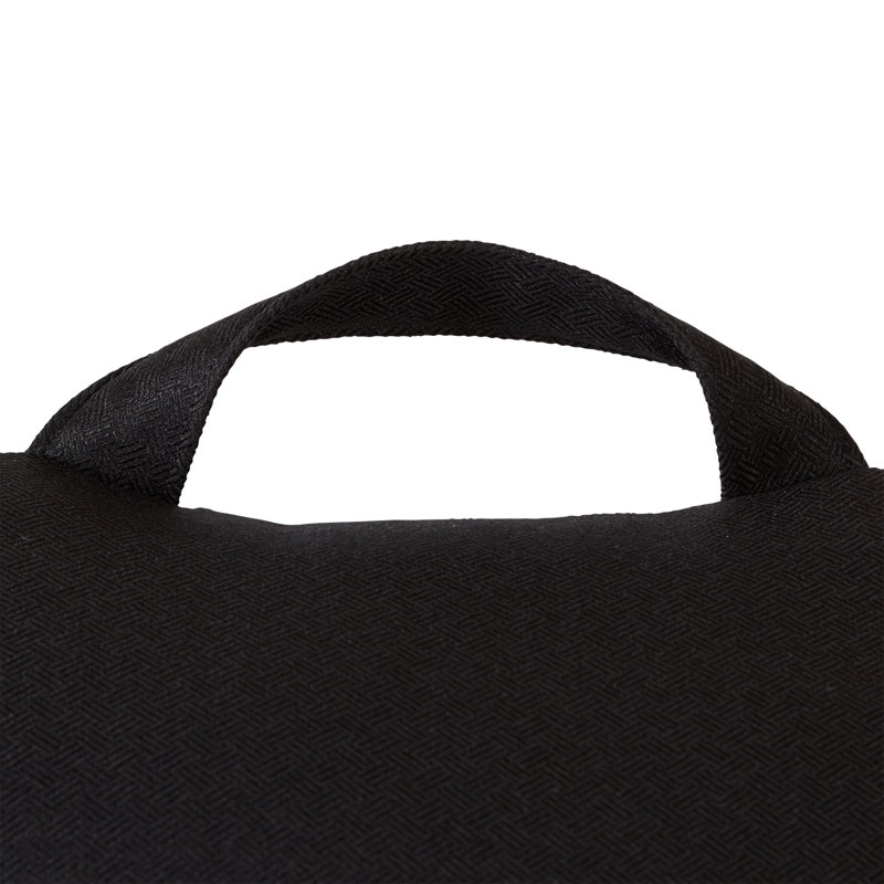  Polyester Bedrest Pilow, Black