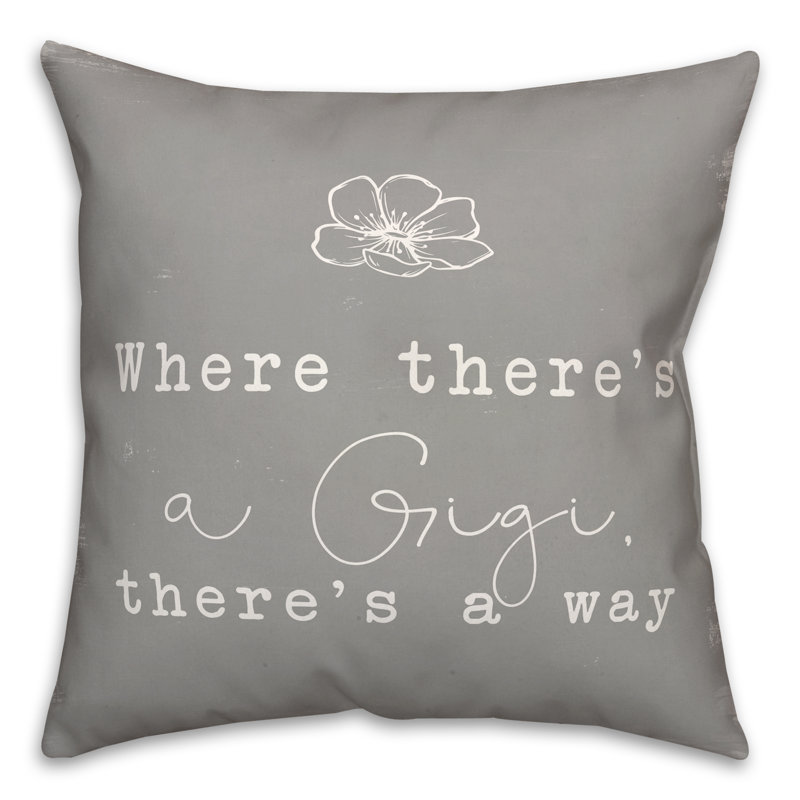  Housse de coussin carré et insert Where Where a a Gigi There a Way