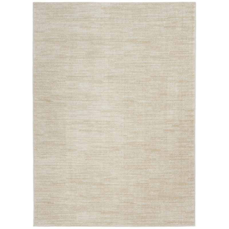 Tapis intérieur antidérapant ivoire et beige 4 pi x 6 pi, Rectangle 4pi x 6 pi