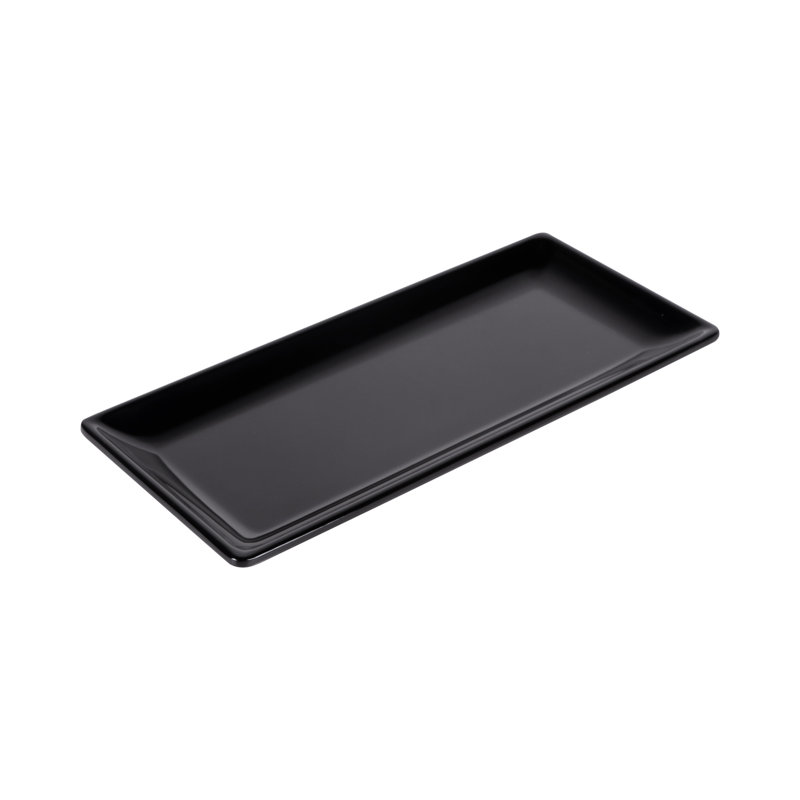 12" Melamine Dinner Plate, Black
