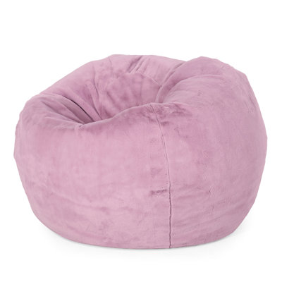 Fauteuil à billes 34 po X lavande - confort moderne. Rempli de mousse. Housse à fermeture à glissière amovible pour un entretien facile. Doux et confortable. Poids de 23 lb. 25 po de hauteur et 3 pieds de confort doux. Conception en fausse fourrure. Rembourrage en mousse haute.