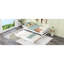 Lit plateforme simple avec lit gigogne simple, blanc