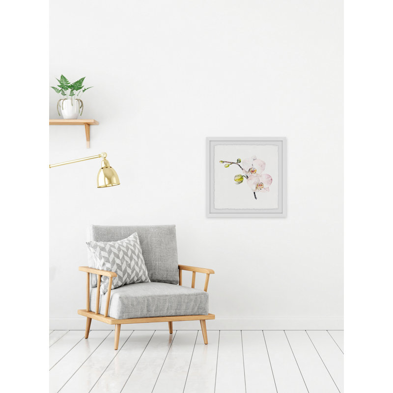« orchidée », impression encadrée, H 24 po x l 24 po x P 1,5 po
