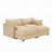 2-Seater Sofa With 2 Footstools and Pull Out Storage Drawer-1611846556-1611846558