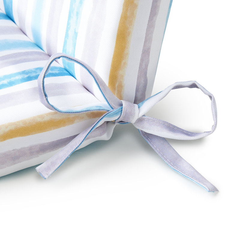 Striped Garden Lounger Pad