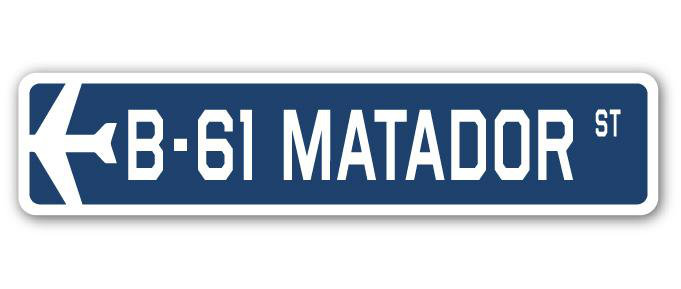 Plaque de rue Arango B-61 Matador Air Force, H 7 po x l 30 po x P 1 po