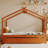 Wooden House Bed With Trundle, Solid Pine Construction