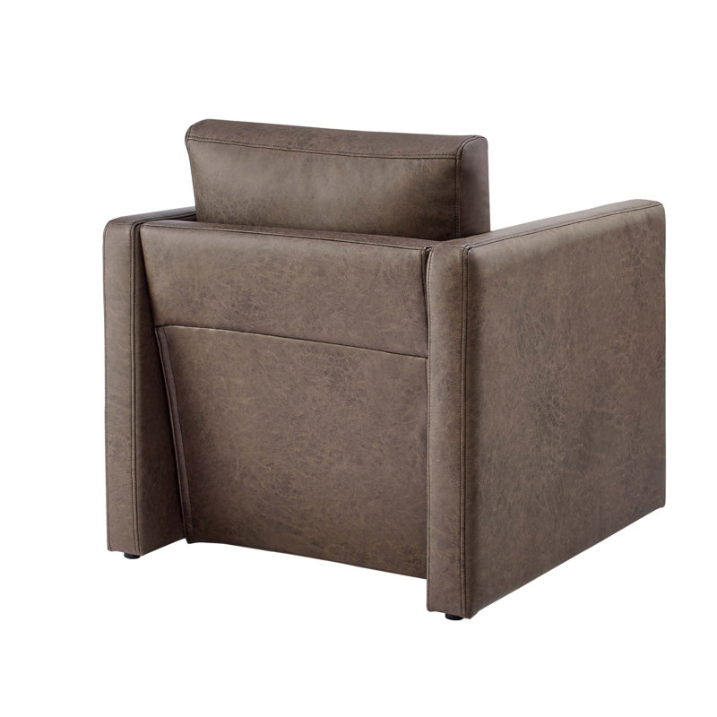 Fauteuil en similicuir, Espresso