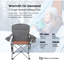 Chaise de camping pliante avec coussin-93504313