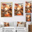 Red Beige, vallée de l'Africain, reproduction d'art mural africain-1990031429-1990031409