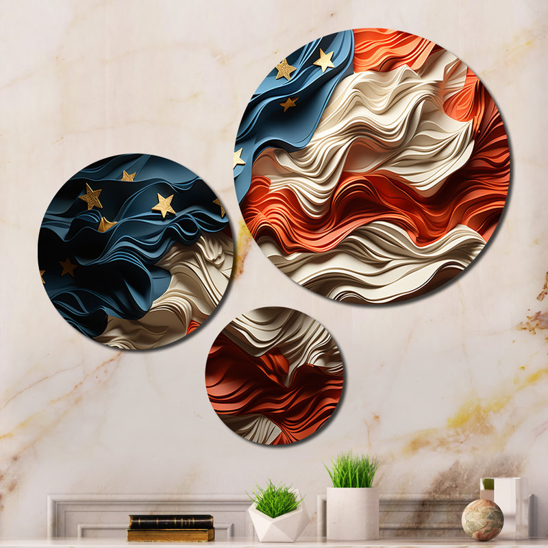 Abstract Wall Decor on Metal