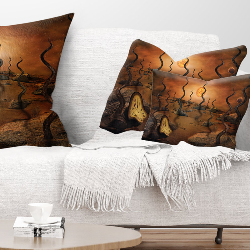 Looking to Future - Abstract Printed Pillow