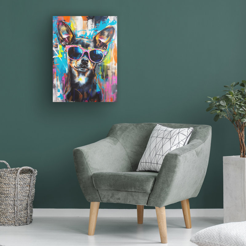Art sur toile «Bachel Mowzu Bad Girl», H 24 po x l 18 po