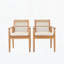 Chaise de salle à manger d'extérieur (ensemble de 2)