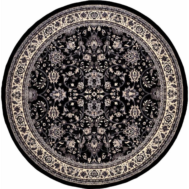 Zayandeh Oriental Indoor Rug, Round 8'