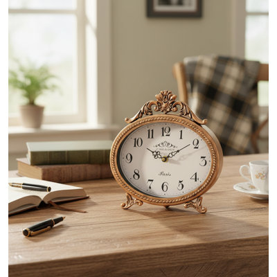 Analogue Metal Electric Tabletop Clock