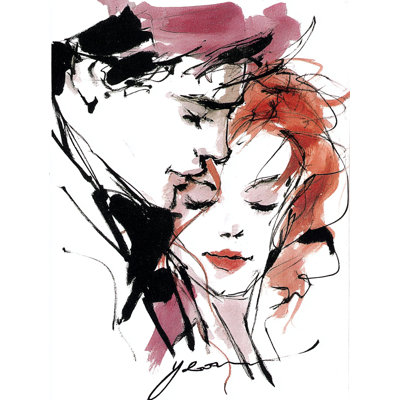 «Tender Embrace», art mural sur toile tendue