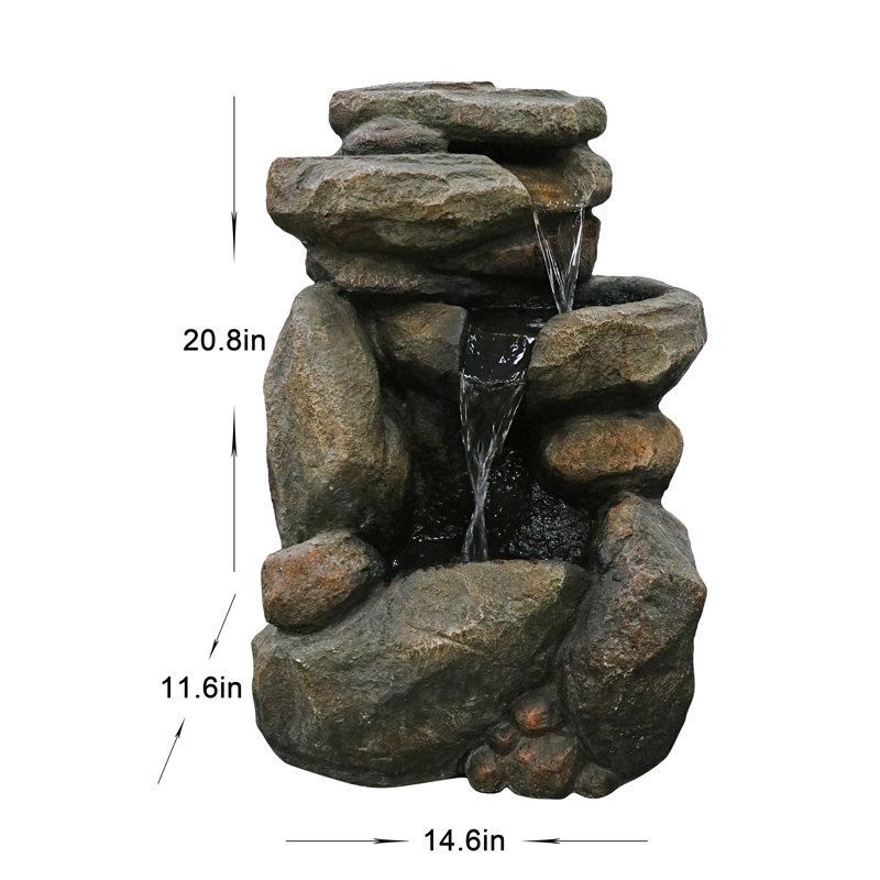 Fontaine de chute en résine tel résine