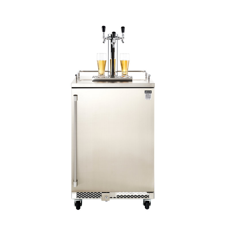 Bière Kegerator avec réservoir de CO2 Triple-robinet Distributeur de bière 160L