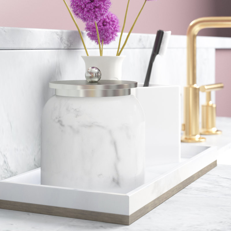 Misty Bathroom Storage Container, Gray