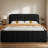 Comfortable Foam Headboard Platform Bed - Solid MDF Frame, Box Spring Free, Long-Lasting-2003966772-2003966770