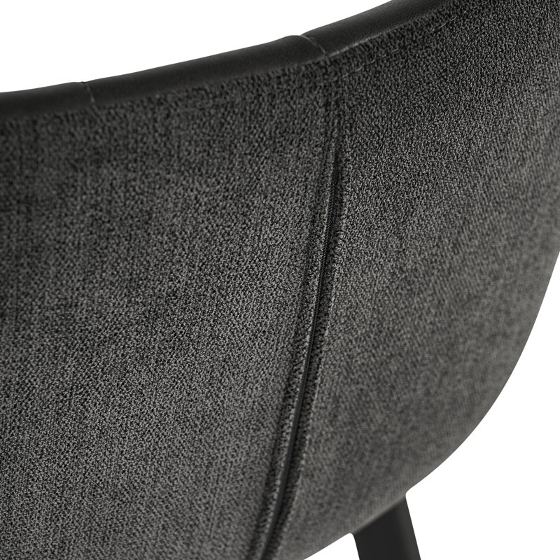 Arabella Barstool - Bravo Portabella / Polo Club Kohl Grey, Bar Stool (30" Seat Height), Black