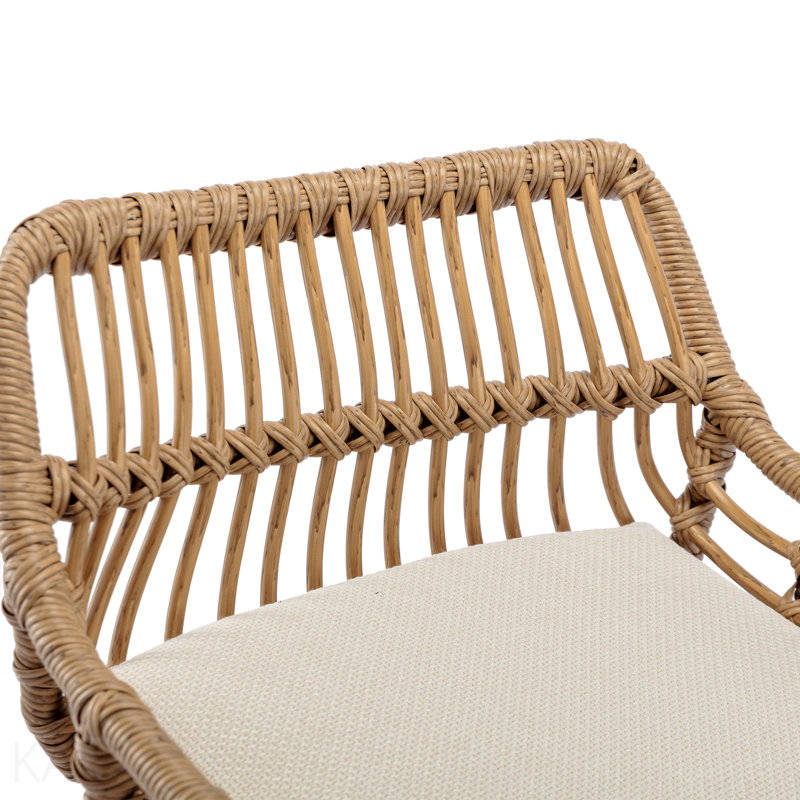 Tabourets de bar pivotants de style moderne (ensemble de 2) chaises à hauteur de comptoir réglable avec repose-pieds, Beige
