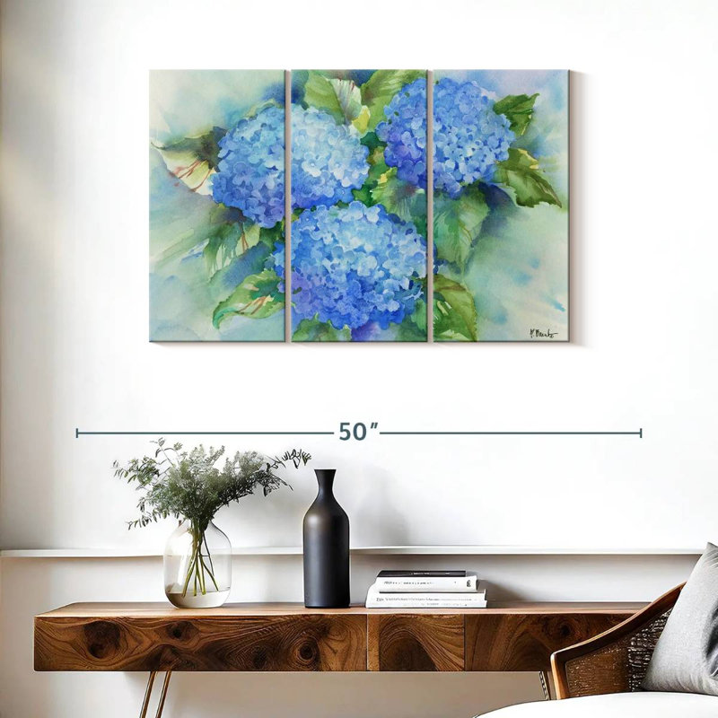 Hortensias bleu ciel Harnek, H 24 po x l 38 po