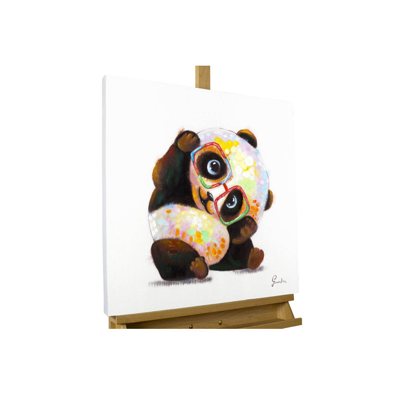 Acrylbild Hipster Panda