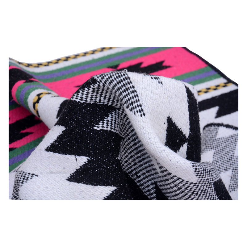 Burton Rectangle 120 cm x 175 cm Geometric Hand Woven Kilim